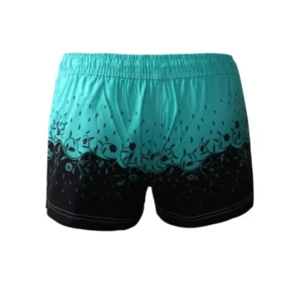 Green floret printed swim shorts - Picture 2 of 4